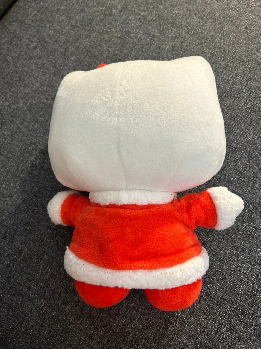 Sanrio Hello Kitty Plush in White and Red Holiday Outfit
